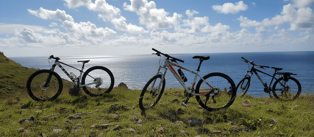 Đạp xe lên Hòn Rơm vào sáng sớm